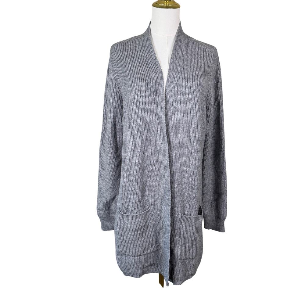 Cyrus Open Front Knit Pockets Cardigan Sweater US Women's L